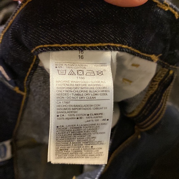 Size 16 dark wash, adjustable waist - Picture 2 of 3